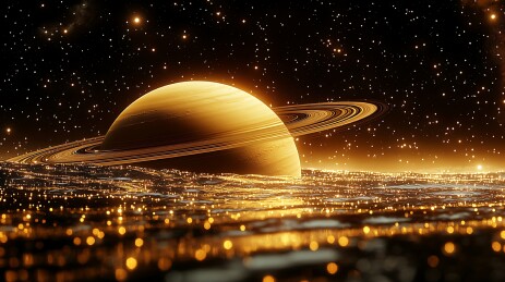 宇宙木星轨迹背景