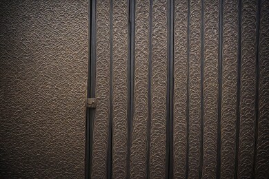 暗纹墙面与门主题