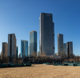 北京望京现代化摩天大楼建筑群