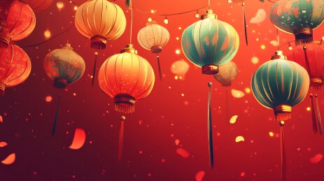 春节灯旗