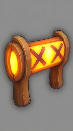 带红十字发光木牌