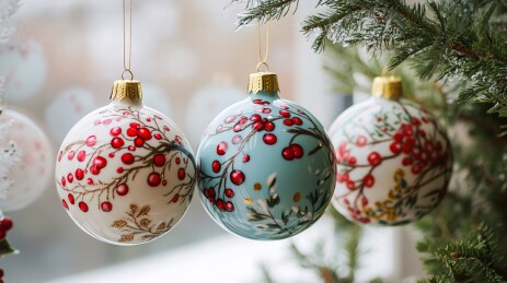 圣诞节装饰彩球