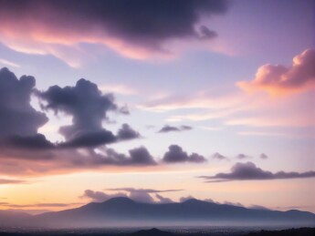 夕阳下的云彩主题