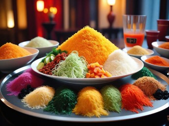 多彩美食盛宴主题