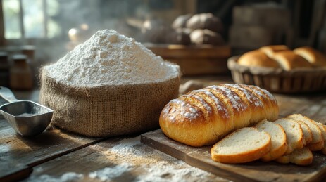 烘焙时光面包与面粉