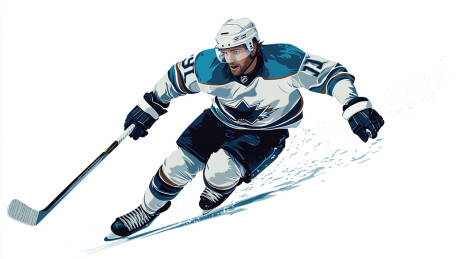 在训练场打冰球的人