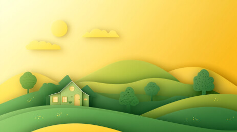 清新唯美立体的户外景色