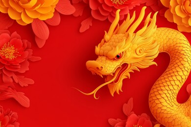 祥龙献瑞贺新年