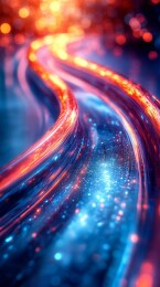 流光溢彩的透明液体在灯光下舞动