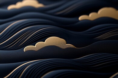 金色祥云暗纹背景