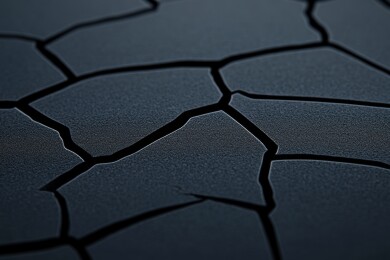 龟裂的深色地表