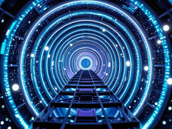 时空隧道科幻画