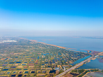 中国江苏苏州太湖东山航拍