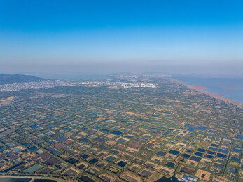 中国江苏苏州太湖东山航拍