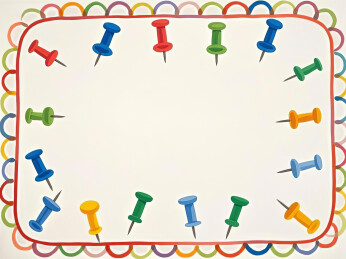 图钉围绕的文字框