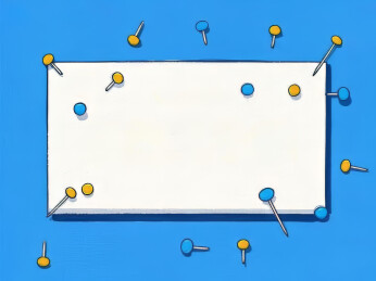 图钉围绕的文字框