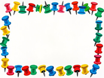 图钉围绕的文字框