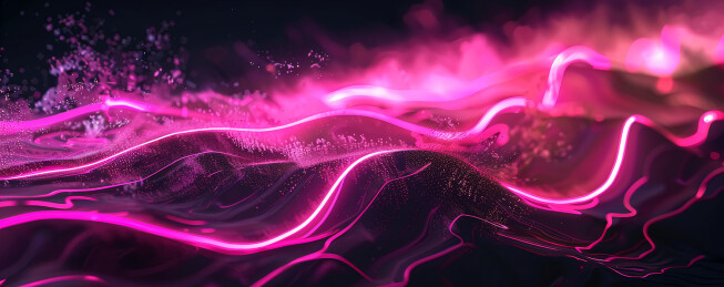 商务科技风霓虹灯光束背景