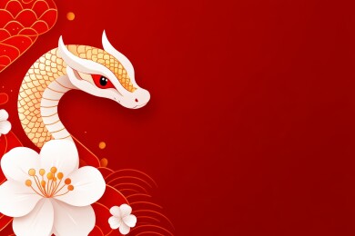 中国风祥龙贺岁图