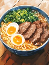 兰州拉面碗中的清澈牛肉汤与筋道面条