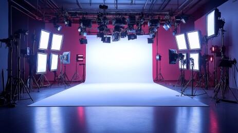 专业摄影棚灯光布景