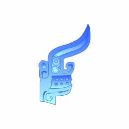 三星堆商青铜龙形饰