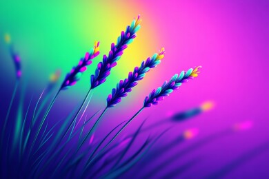 炫彩花穗梦幻背景