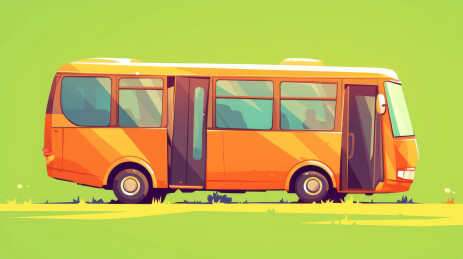 乡村田园小巴士