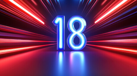 18号霓虹灯效果