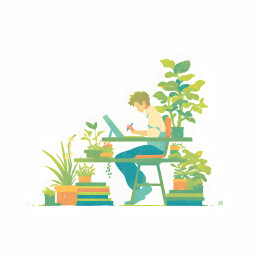 办公室上班族插画