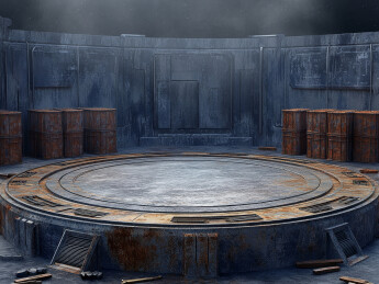 废弃工业设施场景