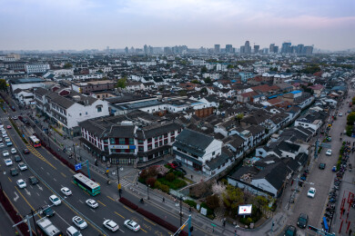 江南风光 江苏省苏州市城市风光