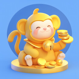 卡通风格的小猴子