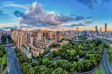 华南广东省深圳市罗湖区风光