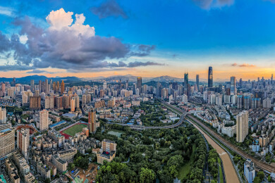 华南广东省深圳市罗湖区风光
