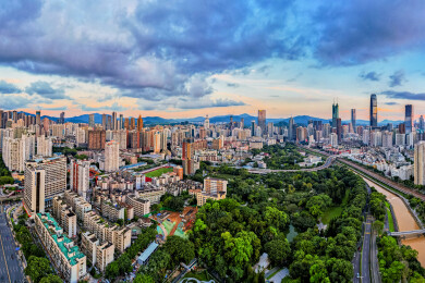 华南广东省深圳市罗湖区风光