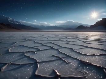 星空下的裂痕大地主题