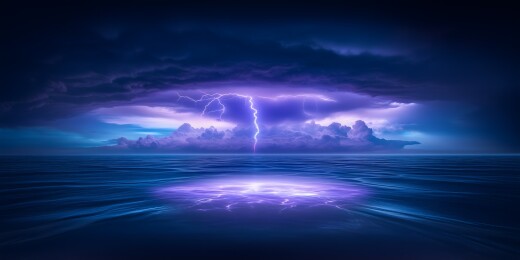 暴风雨下的海洋