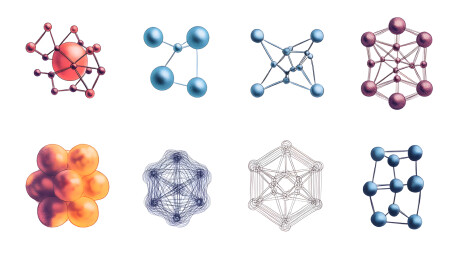 分子结构的3D模型图解