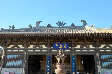 山西大同云冈石窟灵岩寺