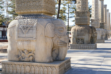 山西大同云冈石窟灵岩寺