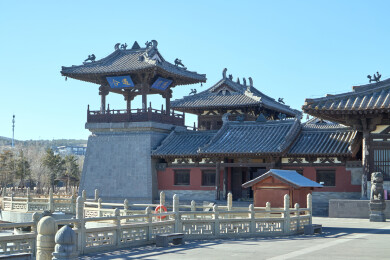 山西大同云冈石窟灵岩寺