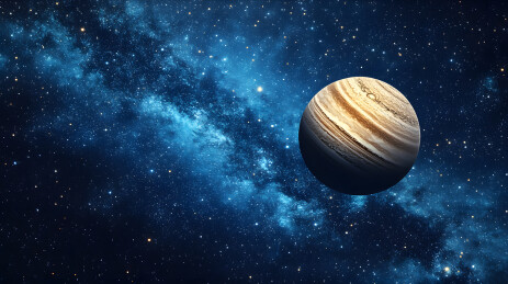 木星在浩瀚星河中