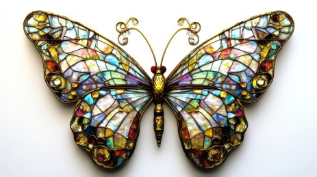 彩绘蝴蝶工艺品