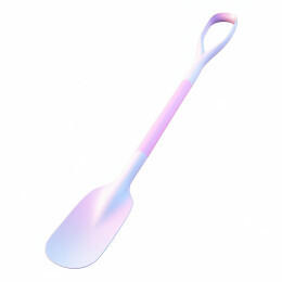 3D立体一个铲子图标插画