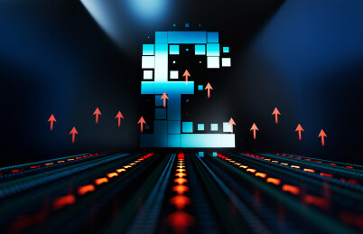 金融经济成功箭头与货币符号