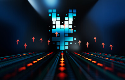 金融经济成功箭头与货币符号