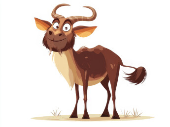 卡通风格的角马形象