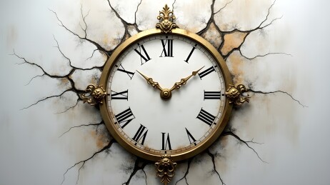 破裂的壁钟