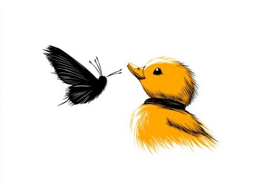 小鸭与蝴蝶